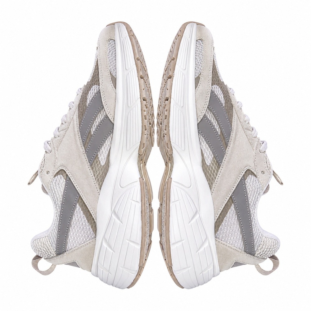 Reebok Charge Run Sneakers Mens Size 12 Beige Low Top Training Athletic Gym - Picture 5 of 7